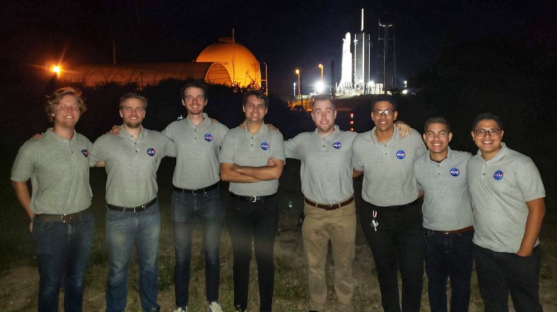 The majority of what we dubbed “The Squad” during a scrubbed Falcon 9 Launch