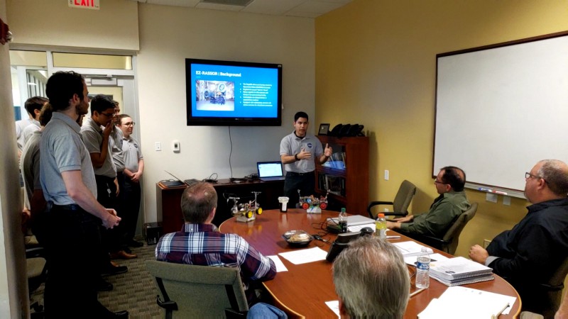 The final project presentation to UCF Faculty, our FSI Sponsor (Mike Conroy), and our NASA Software Engineer SME (Kurt Leucht)